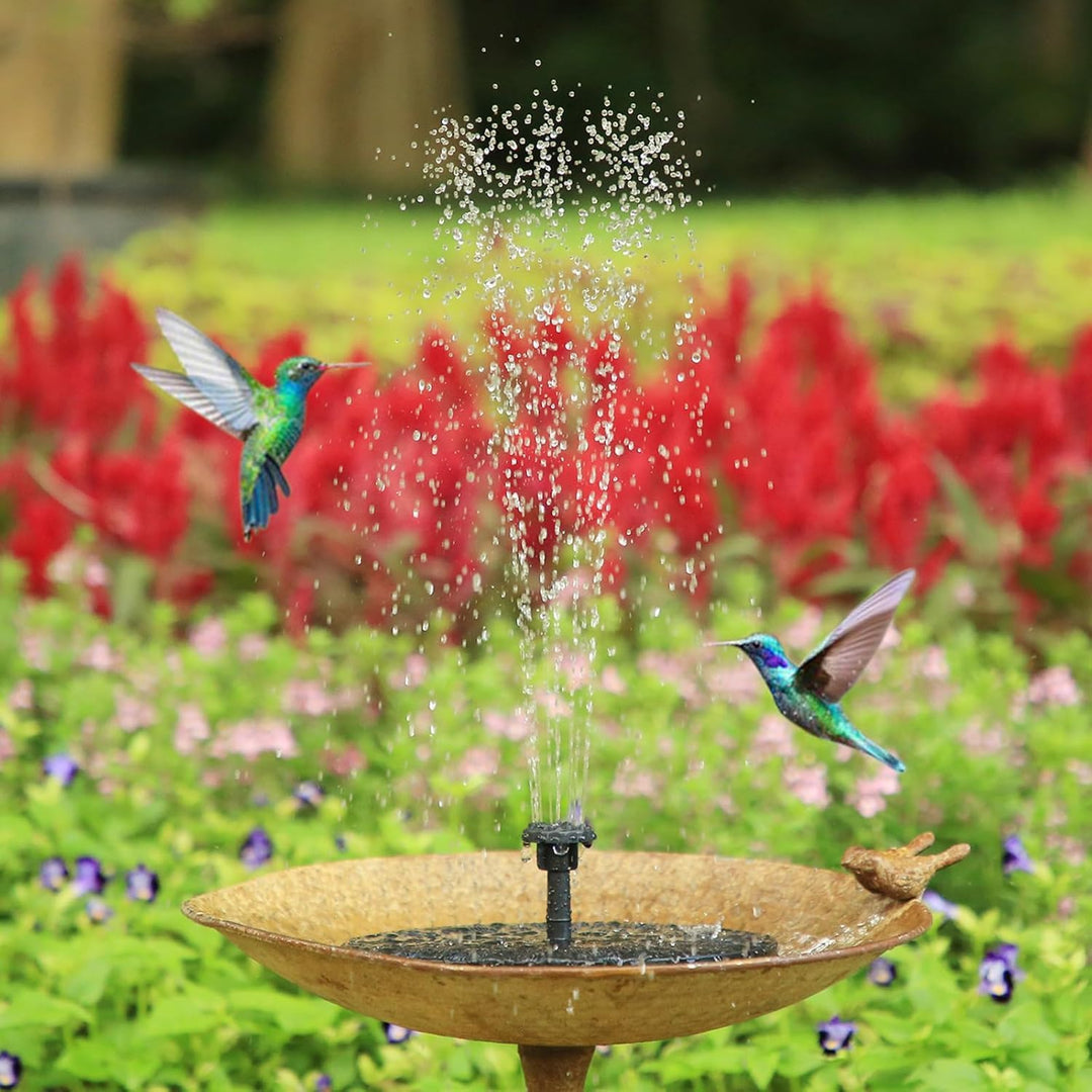 AISITIN Solar Springbrunnen für Aussen,2.5W Solarbrunnen Teichpumpe 2PCS mit Panel Wasserpumpe Schwi