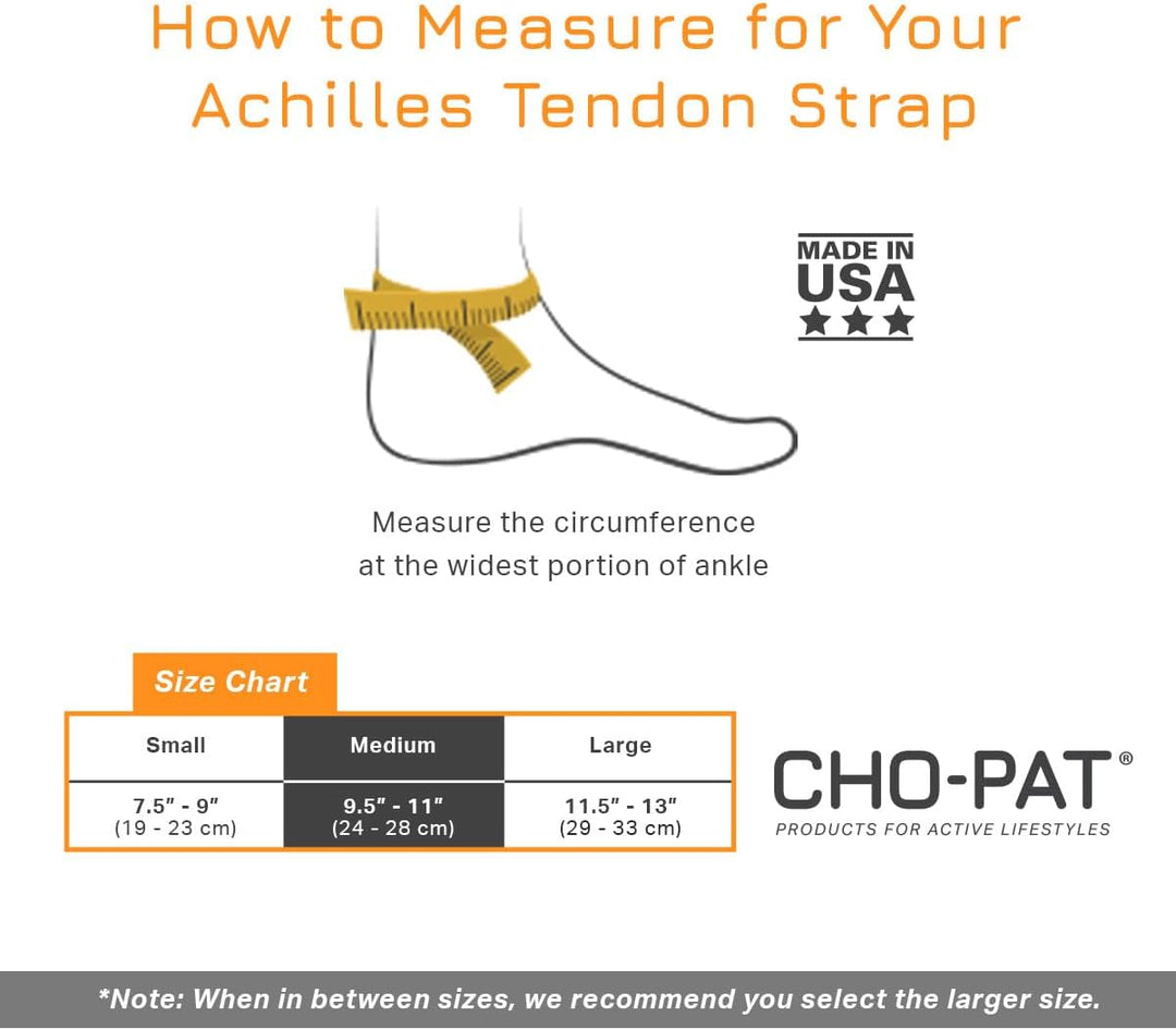 Cho-Pat gross schwarz Achilles Tendon Strap
