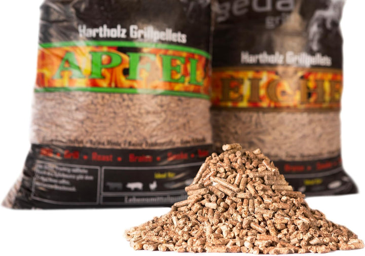 GEDA Grill 100% Hartholz Pellets, Grillpellets BBQ Pellets für Pelletsmoker, Pizzaofen, Räucherofen