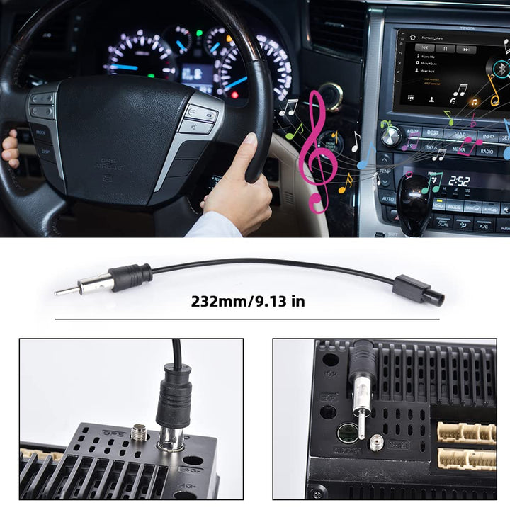 Podofo 52 Pin ISO-Adapterkabel ISO-Konverter Autoradio Radioadapter für VW/Golf/Passat Tiguan/Polo/T