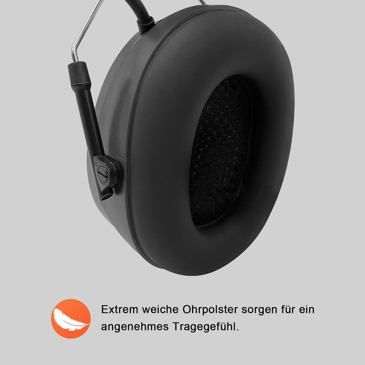 Gehörschutz mit Radio DAB + / FM, integriertem Bluetooth und Mikrofon, SNR