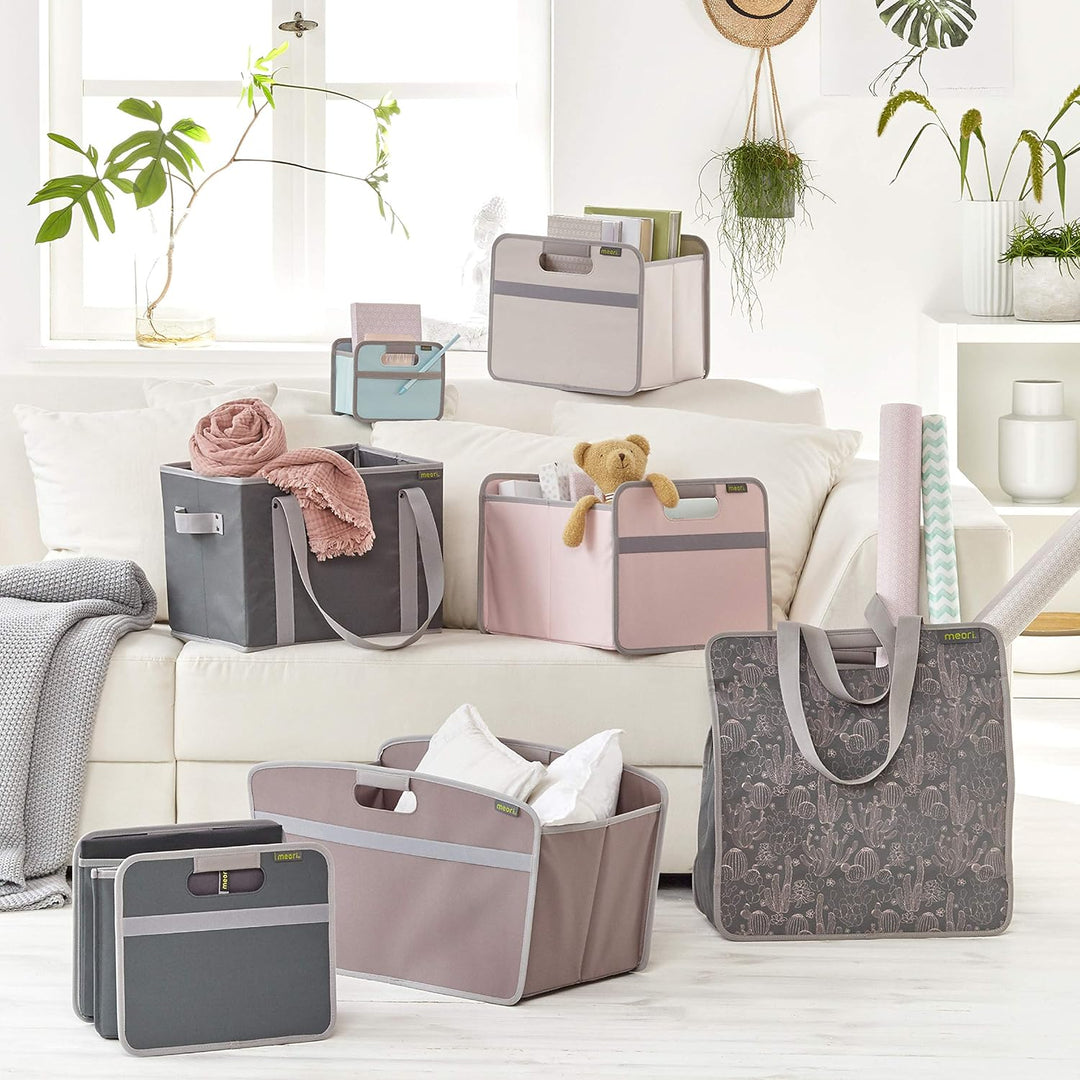 meori Aufbewahrungsbox faltbar Traglast 30 kg - 37cm 32cm 27.5cm Grösse M - Granite Grau Granit Grau