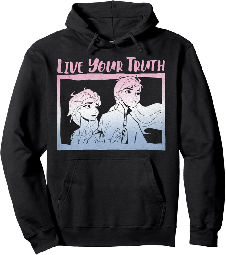 Disney Frozen 2 Anna & Elsa Live Your Truth Gradient Pullover Hoodie