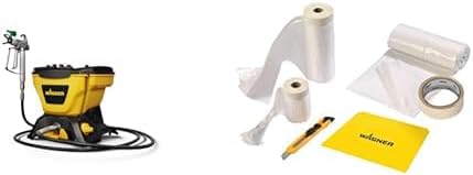 WAGNER Airless Farbsprühsystem Control 150 M für Wandfarben + WAGNER Universal Extra Abdeckset Premi