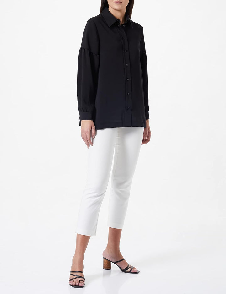 Seidensticker Damen Bluse - Fashion Bluse - Regular Fit - tailliert - Hemd Blusen Kragen - Bügelleic