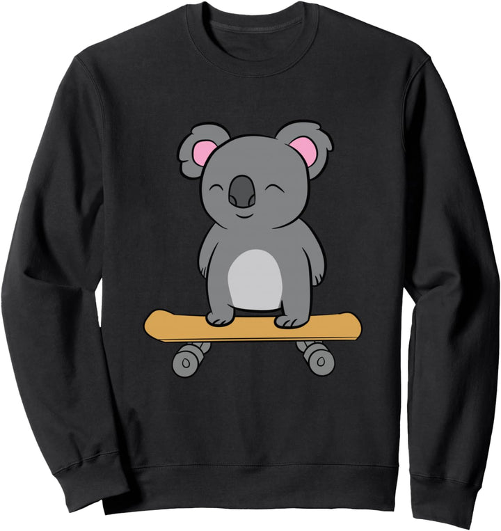 Skateboarden Koala Lustiges Skateboard Koala Sweatshirt