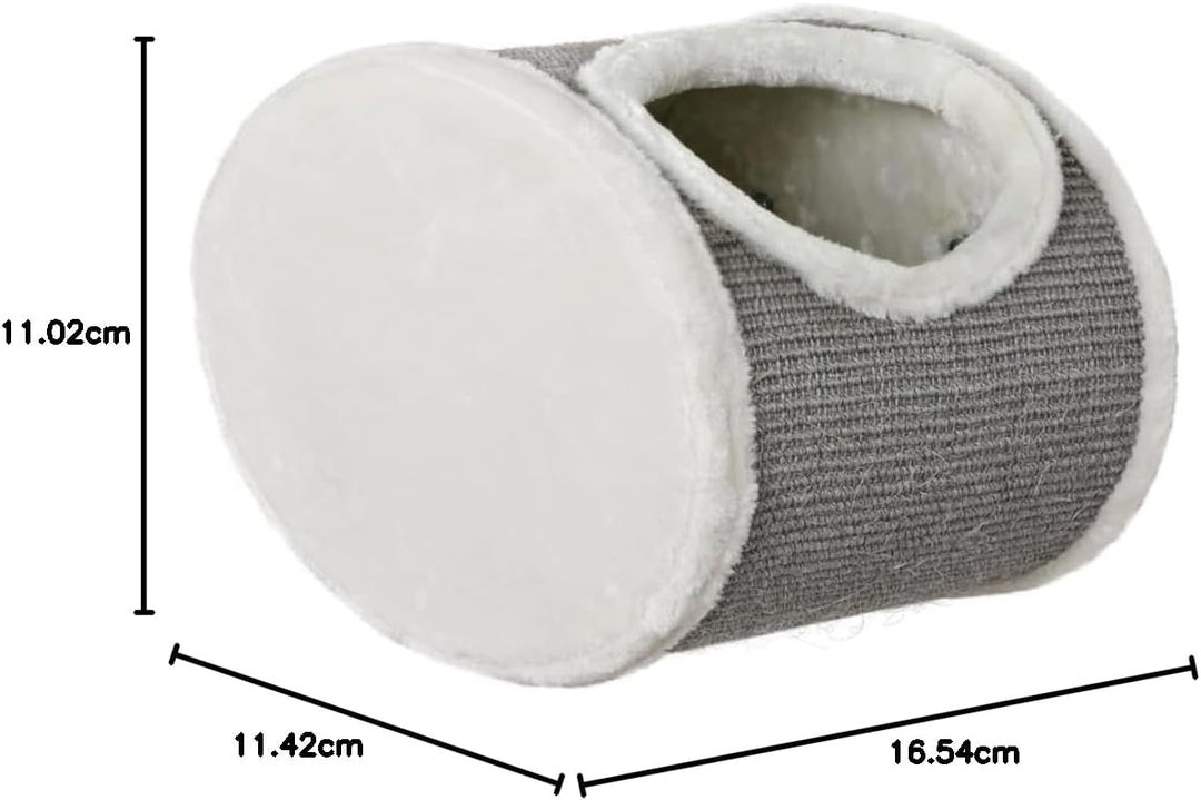 Trixie 49921 Kuschelhöhle zur Wandmontage, 42 × 29 × 28 cm, weiss/grau