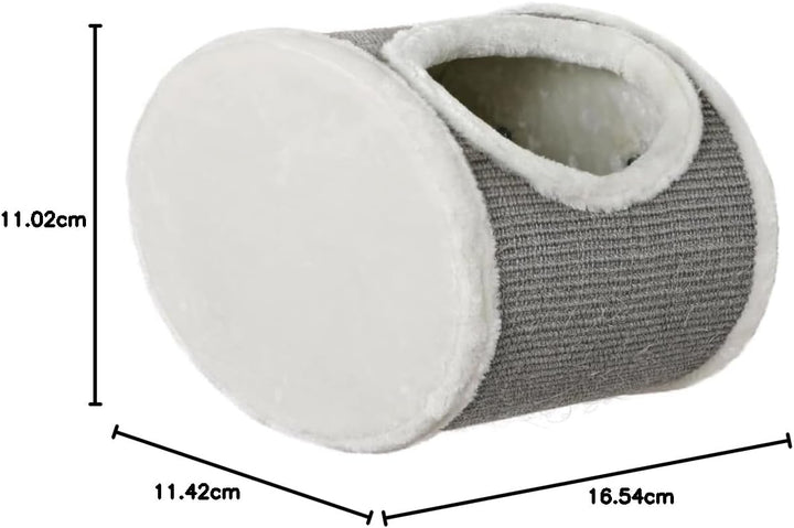 Trixie 49921 Kuschelhöhle zur Wandmontage, 42 × 29 × 28 cm, weiss/grau