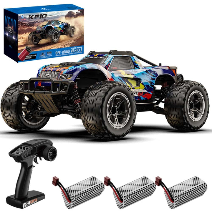 X-Verse KF10 1:10 Ferngesteuertes Auto für Erwachsene, 4WD 60KM/H Wasserdichtes RC Auto mit 3S Bürst