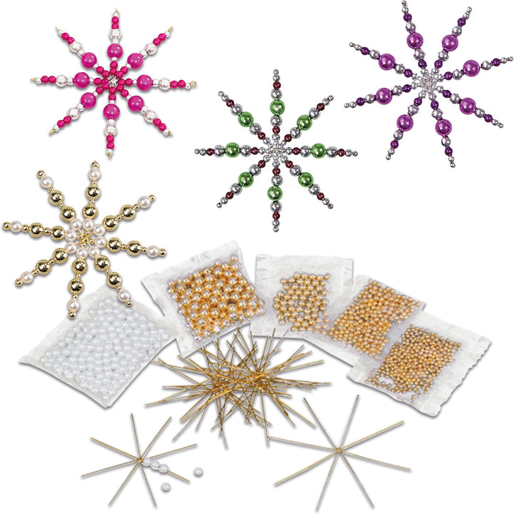 Betzold Drahtsterne-Komplett-Set | Bastelset, Weihnachtsdeko, Baumschmuck, für Kita und Schule lila/