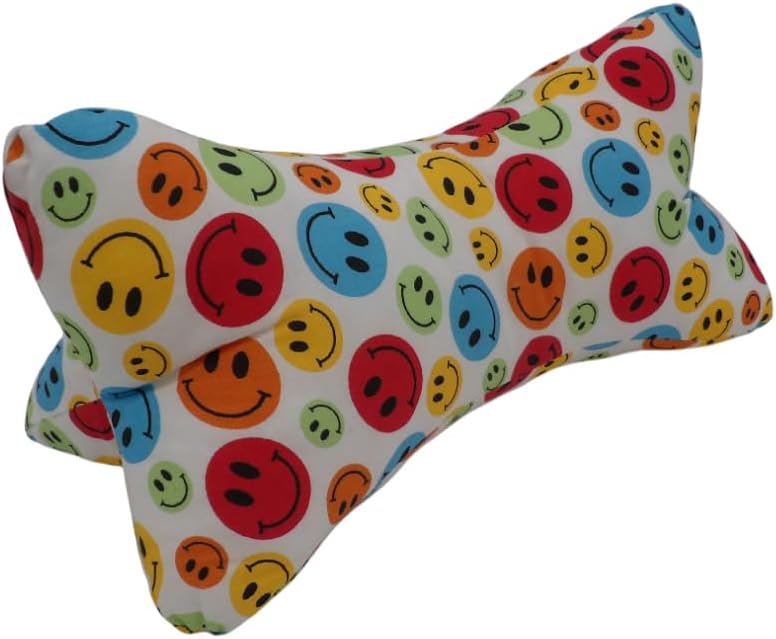 Manufaktur Martinshof Leseknochen Smiley, Nackenkissen, Nackenknochen, Nackenrolle,Lesekissen, Lesek