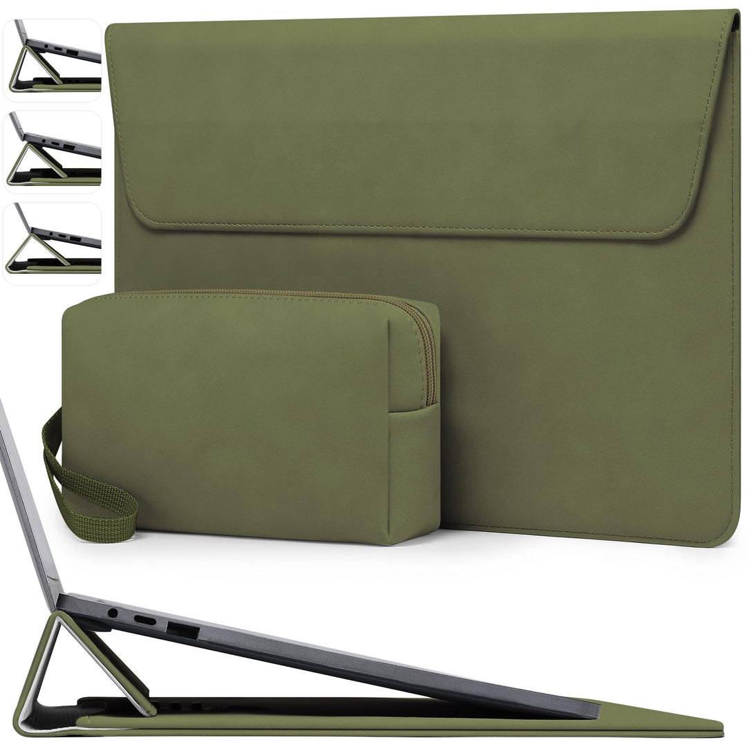 HYZUO 13 Zoll Laptop Hülle Tasche mit Einstellbarer Ständer für MacBook Air 13 M5 A3449 M4 M3 M2 M1