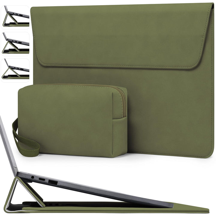 HYZUO 13 Zoll Laptop Hülle Tasche mit Einstellbarer Ständer für MacBook Air 13 M5 A3449 M4 M3 M2 M1