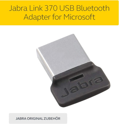 Jabra Link 370 USB A Bluetooth Adapter MS – für Jabra Headsets – 30 Meter Funkreichweite – Optimiert