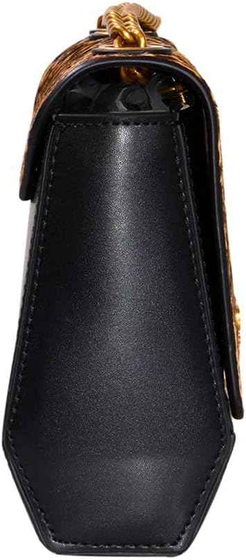 GUESS Damen Iseline Convertible Flap Umhängetasche, Crossbody-Klappe Leopard, Leopard