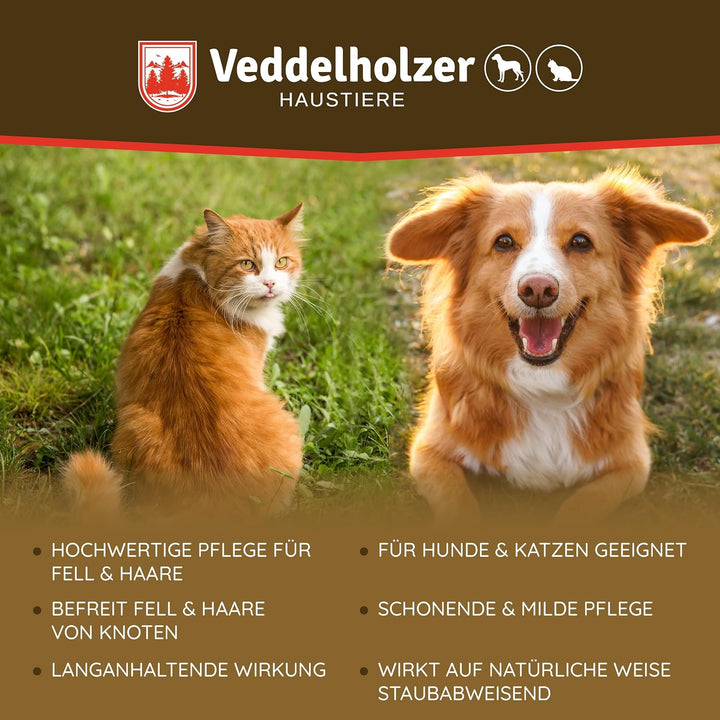 Veddelholzer 250 ml Kokos Fellpflege Hund &amp; Katze. Entfilzungsspray, Welpen, Fell. Zubehör, Hundepar