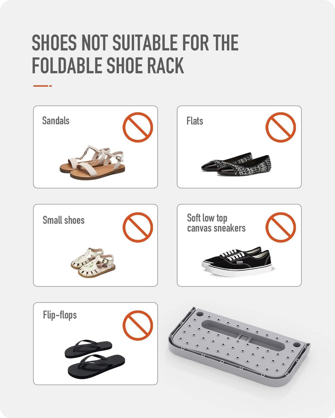 Baffect Schuhhalter faltbar Wand montiert 4 Stücke, Schuhregal Klappschuhregal Hängeregal für Schuhe