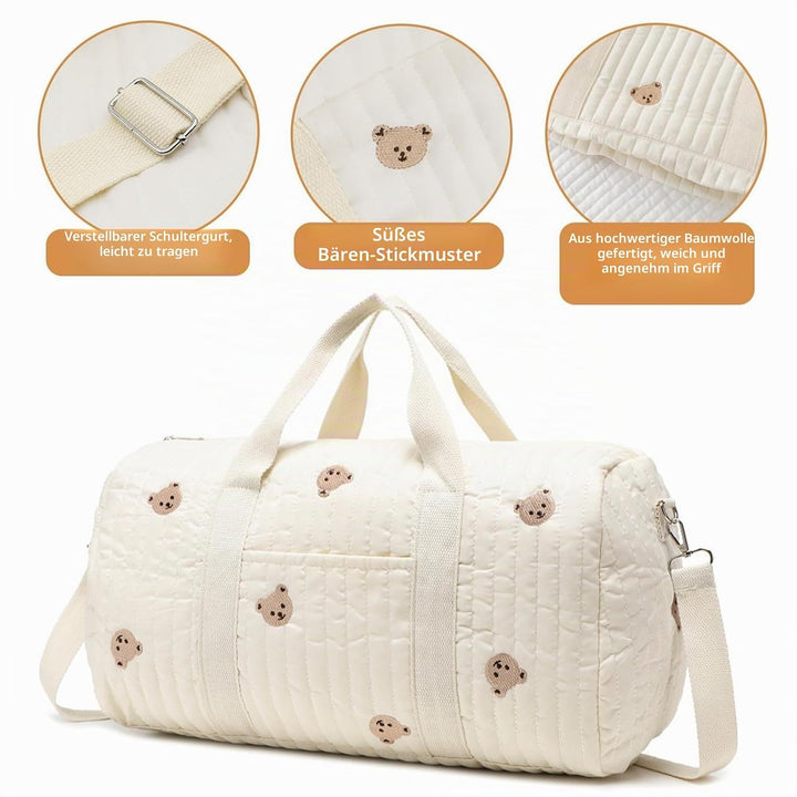 Grosse Wickeltasche Bag, Kompakte Baby Windeltasche & Reisetasche, Vielseitige Tragetasche mit Schul