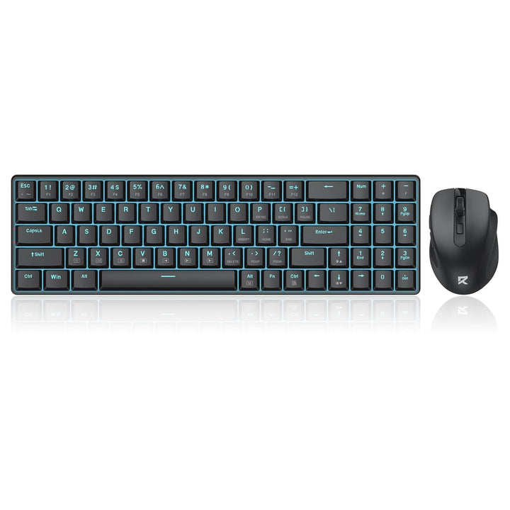 Redragon BS8773 Kabelloses Gaming-Tastaturen & -Mäuse Combos, 78 Tasten, 2,4 GHz, mechanische Tastat