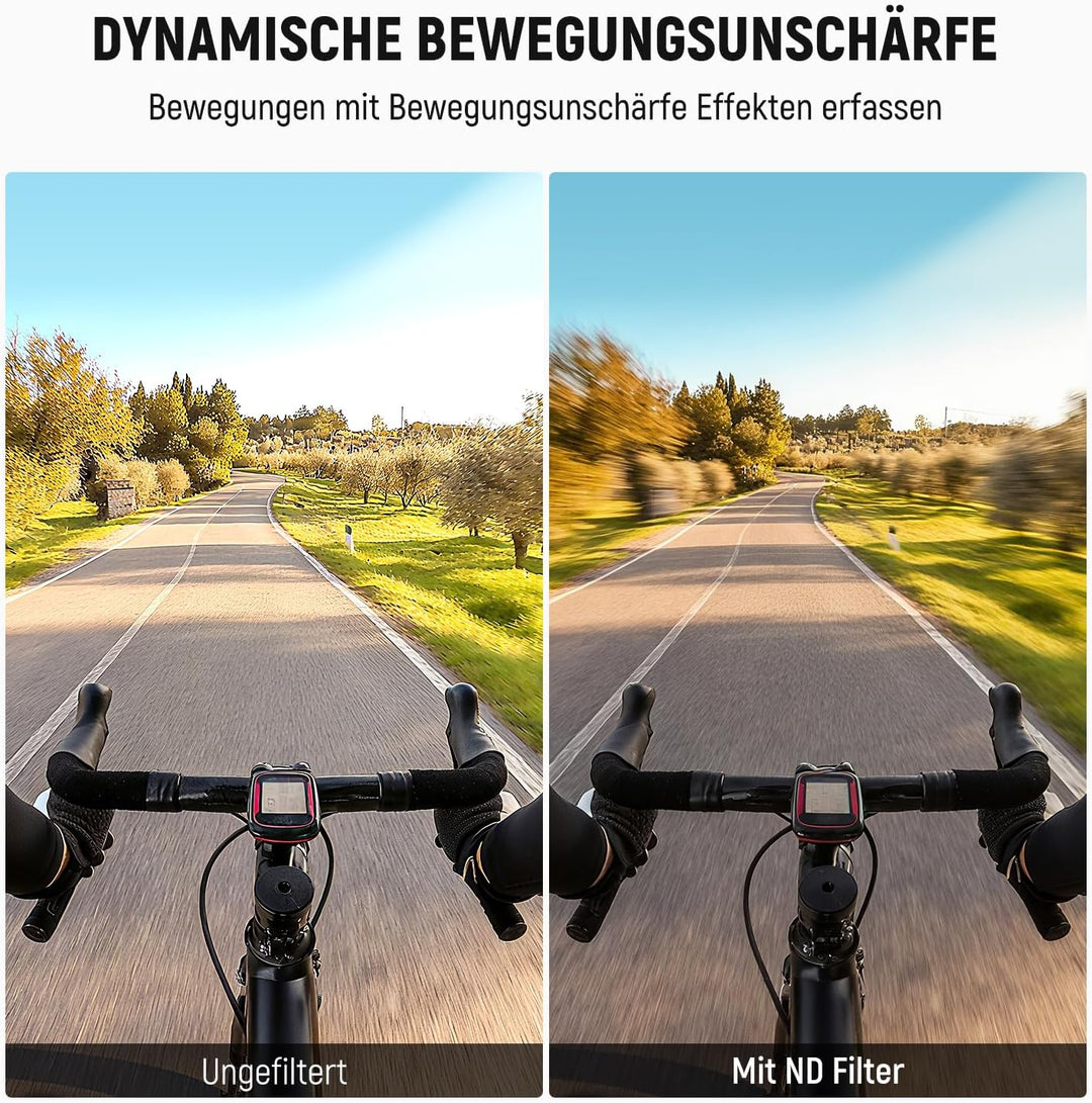 NEEWER ND Filter Set Kompatibel mit Insta360 GO Ultra (CPL/ND8/ND16/ND32), aufschraubbarer zirkulare