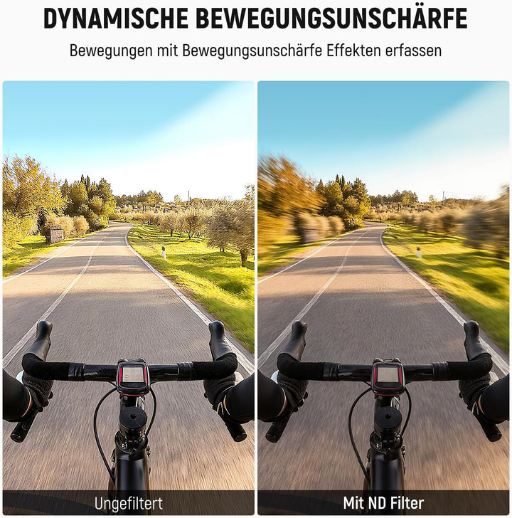 NEEWER ND Filter Set kompatibel mit Insta360 GO Ultra (ND8/ND16/ND32/ND64), aufschraubbares Graufilt
