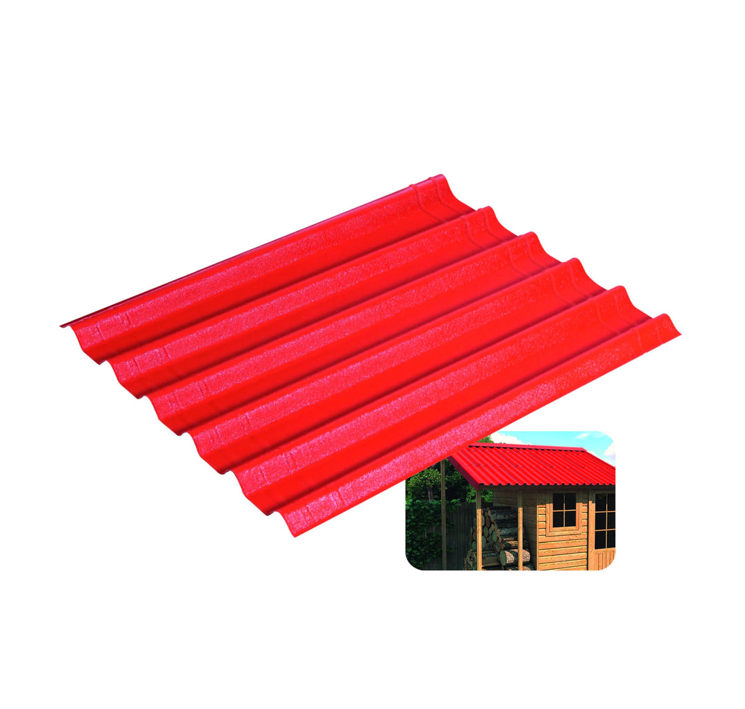 Onduline–EASYFIX COMPACT Dachplatten Bitumenwellplatten Schwarz-Trapez-Dachsystem einfach zu Verlege