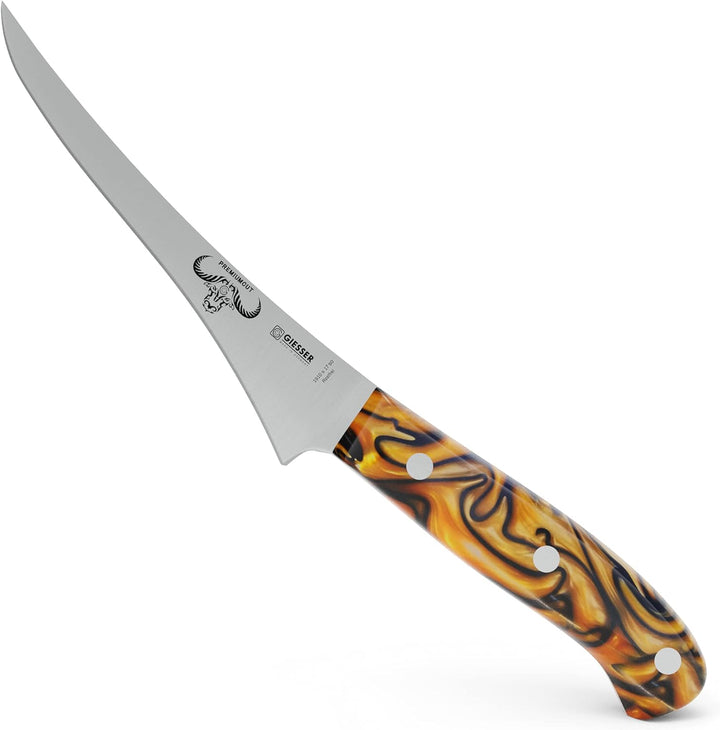 GIESSER seit 1776 - Made in Germany - Filetiermesser 17 cm Spicy Orange, PremiumCut Filet No 1, Fili