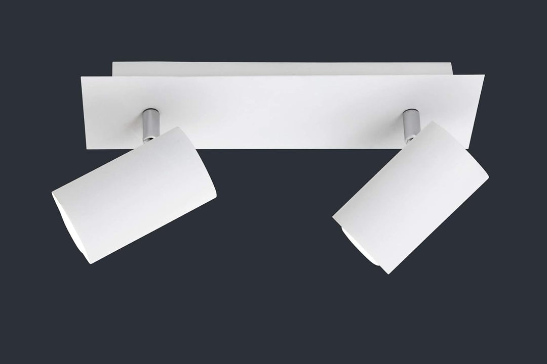 Trio Leuchten Balken in Metall weiss, Spotbalken 2-flammig, exklusiv 2xGU10, Länge: 30 cm 802400201