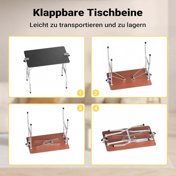 Wiltec Schertisch Trimmtisch mit 2 Schlingen Pflegetisch für Hund und