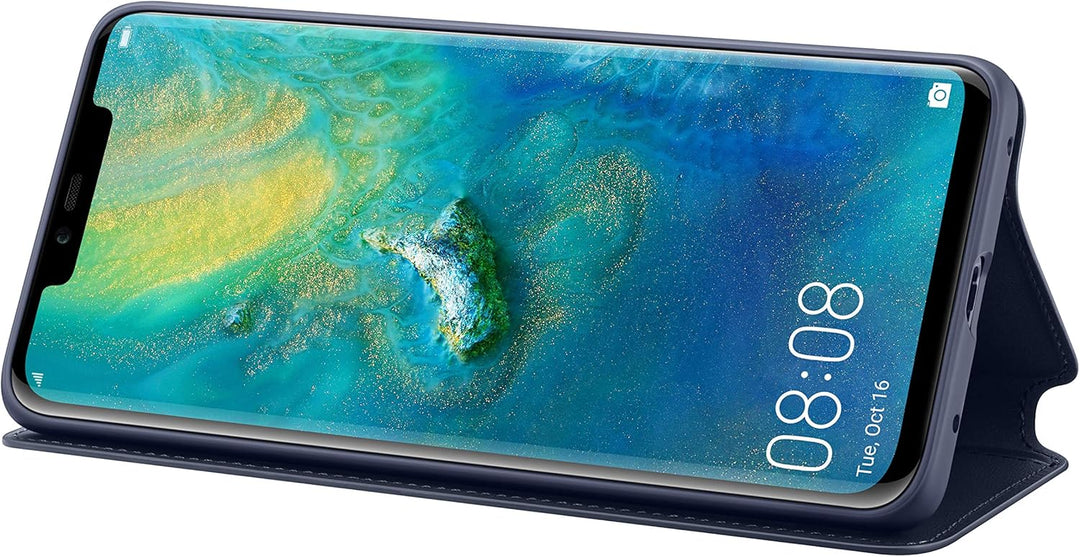Huawei Wallet Cover, passend für Mate 20 Pro Dunkelblau