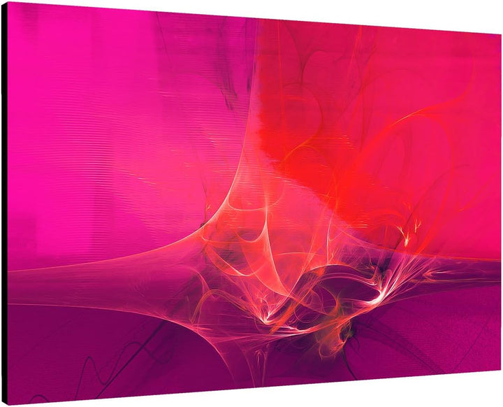 Paul Sinus Art 60x80cm Abstrakt028_Leinwandbild knallig pink Fuchsia brombeer Abstrakte Kunst Kunstd
