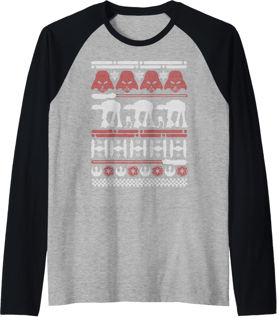 Star Wars Dark Side Ugly Sweater Print Raglan
