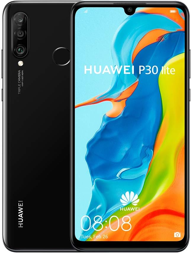 HUAWEI P30 Lite (128 GB, 4 GB RAM) 6,15" Display, AI Triple-Kamera, 32MP Selfie, Doppel-SIM Globale