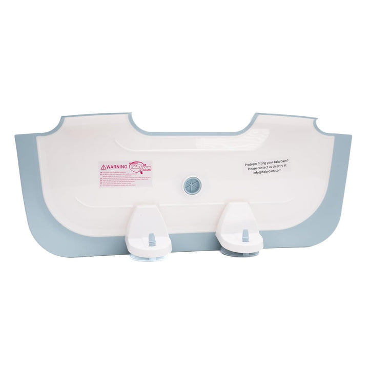 BABYDAM Weiss/Blau Wannenminderer für Baby, Weiß/Blau