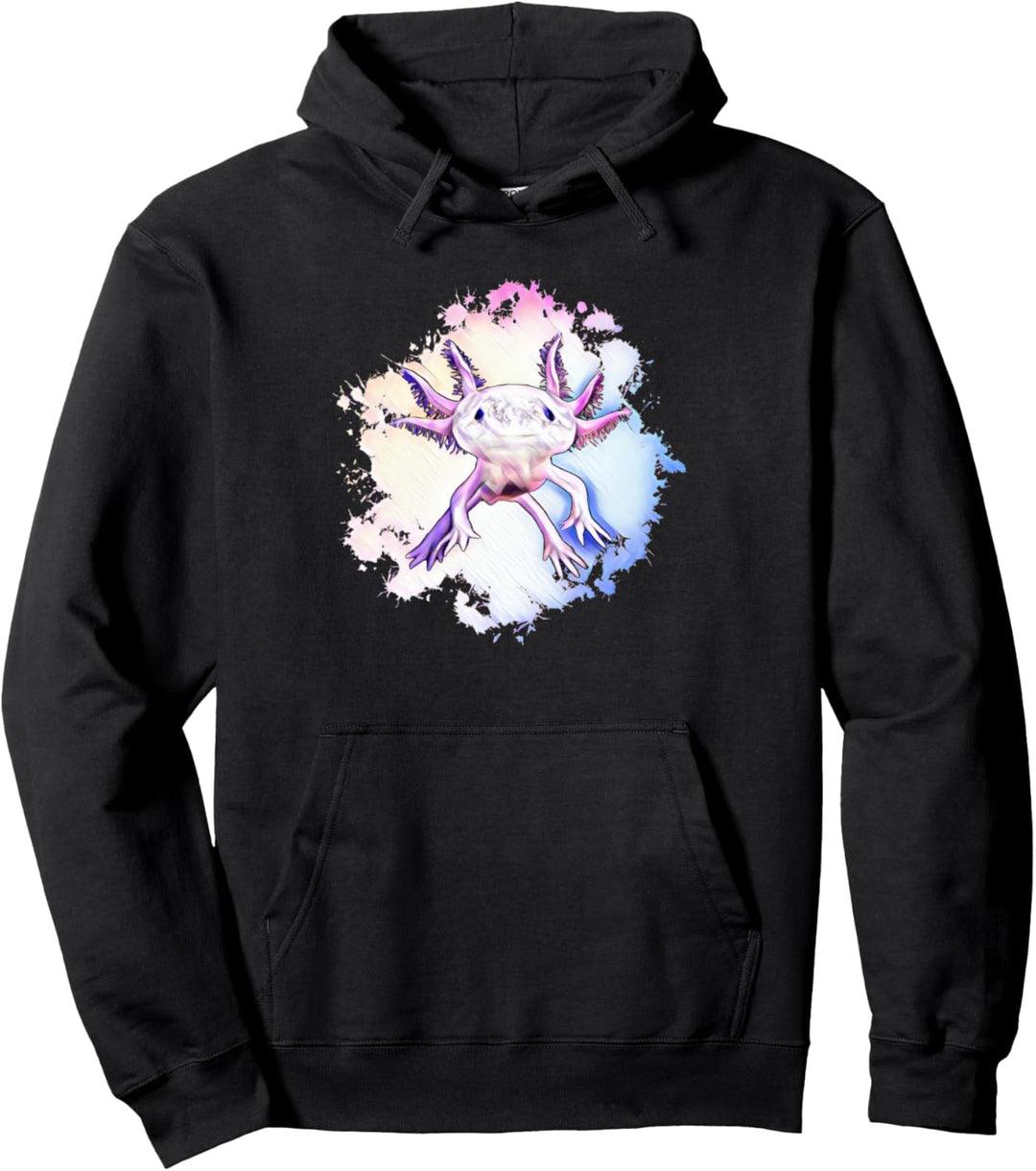 Axolotl Motiv Amphibie Axolotls Pullover Hoodie