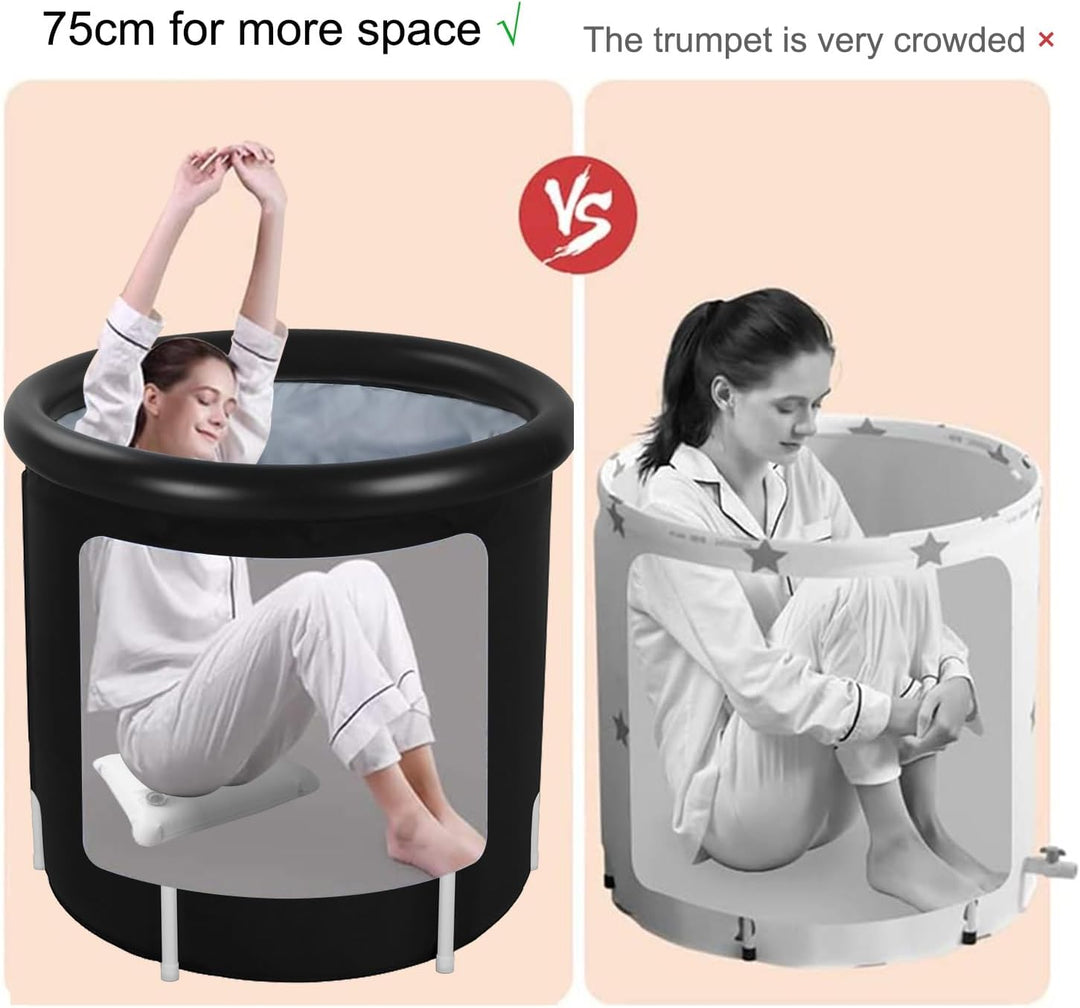 Sinbide Eisbadewanne, Faltbare Aufblasbare Badewanne, Fitness/Reha-Eiswanne für Sportler, Ice Bath t