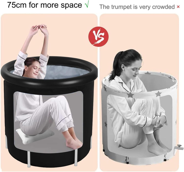 Sinbide Eisbadewanne, Faltbare Aufblasbare Badewanne, Fitness/Reha-Eiswanne für Sportler, Ice Bath t