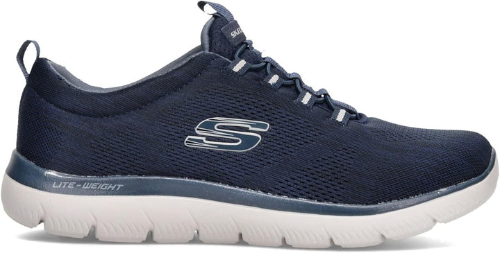 Skechers Damen Bobs Squad Sneaker 40.5 EU Weit Marineblau, 40.5 EU Weit Marineblau