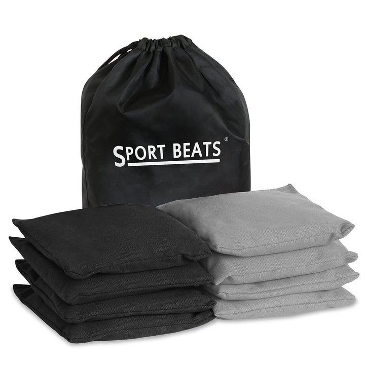 SPORT BEATS Cornhole Bags Allwetter 8er Set für Cornhole Wurfspiele, Regulierung Gewicht & Grösse -