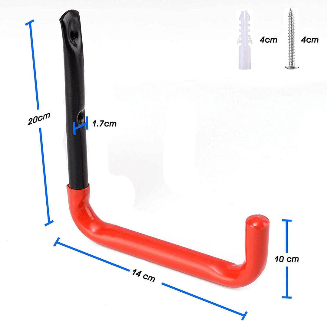 Wandhaken, 20 * 14cm Garage Leiter Haken Schuppenladen Schwerlast Storage Hanger Organizer für Fahrr
