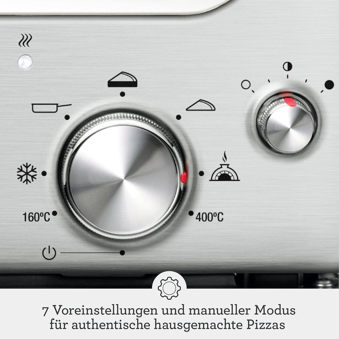 Sage Appliances the Smart Oven Pizzaiolo Pizzaofen Brushed Stainless Steel edelstahl