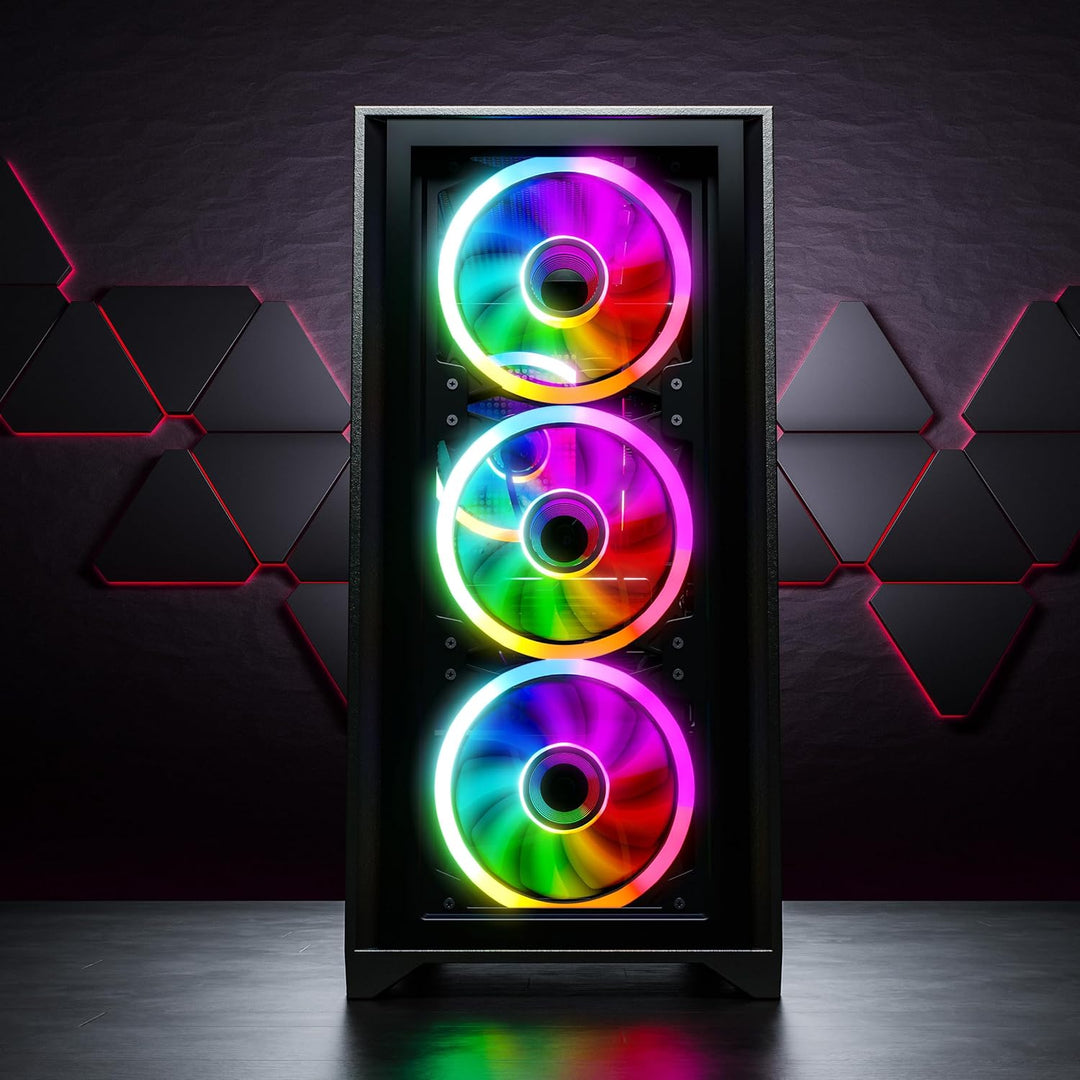 GameMachines Trinity - Gaming PC - AMD Ryzen 7 5700X - GeForce RTX 5060 Ti - 1TB SSD - 16GB DDR4 - W