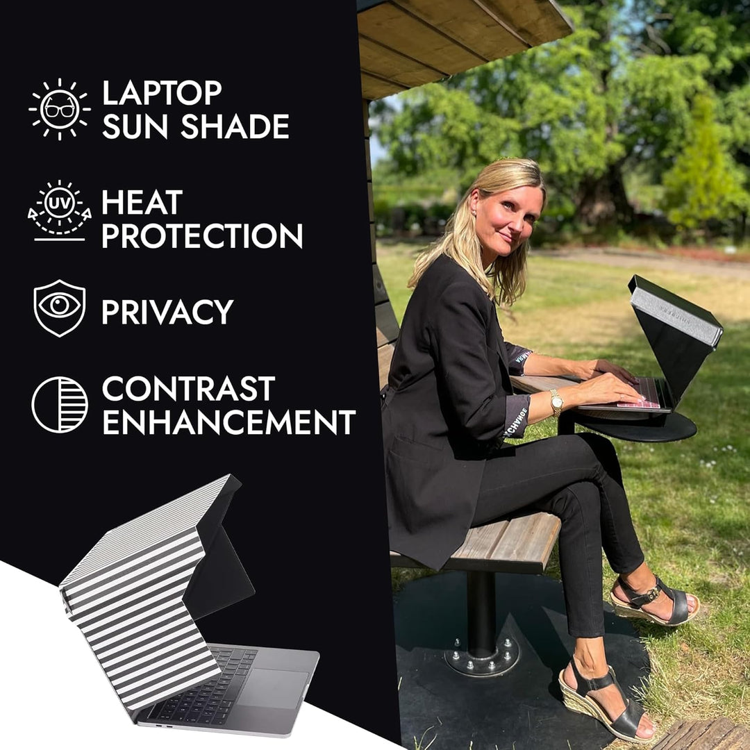 Philbert Design – 4 in 1 Laptop Screen Shade Slim Hood : Sonnenschutz | Datenschutz | Hitzeschutz |