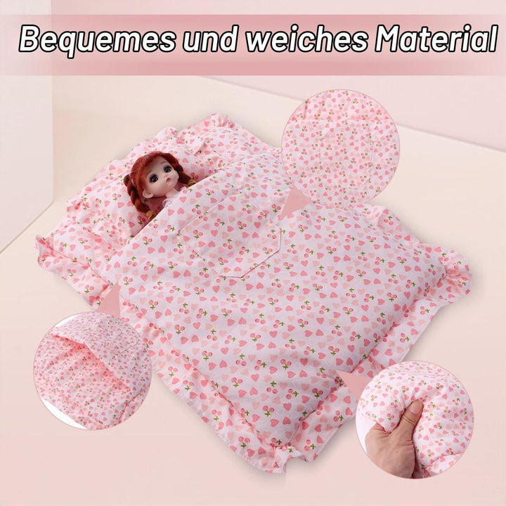 Supvox 1 Satz Puppen-erdbeer-Schlafsack Puppen Erdbeermatratze -Accessoire Doll Erdbeerschlafsack Pu