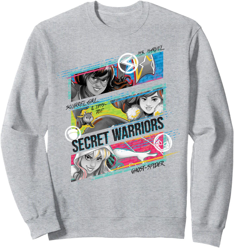 Marvel Secret Warriors Ms. Marvel Squirrel Girl Ghost-Spider Sweatshirt