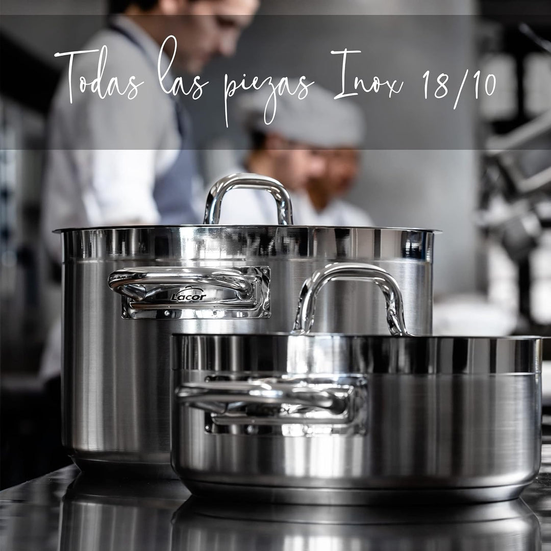 Lacor 54040 Bratentopf mit Deckel Durchmesser 40 cm Chef Luxe