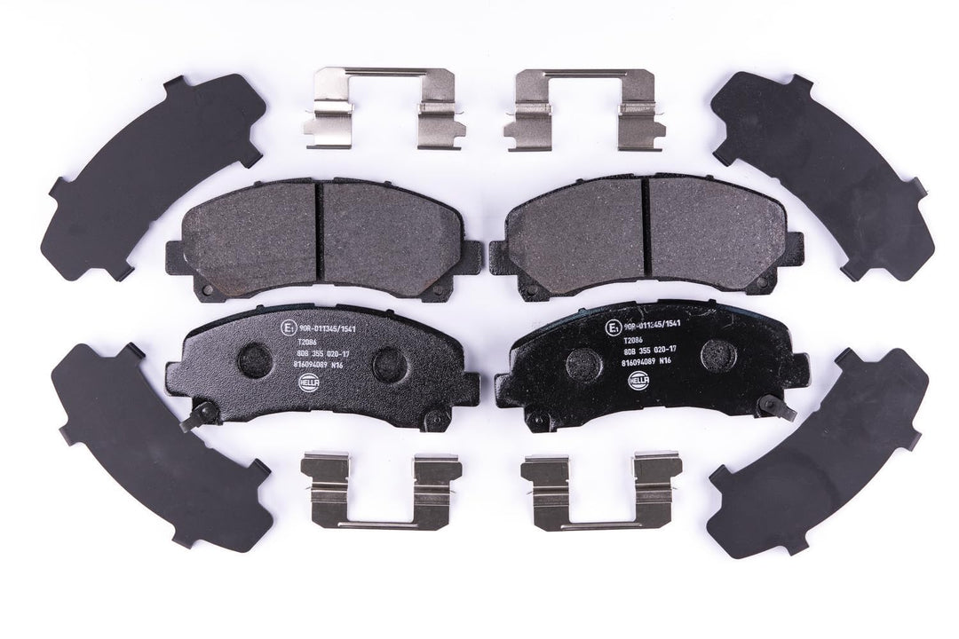 HELLA PAGID 8DB 355 020-171 Bremsbelagsatz - T2086 - Dicke/Stärke: 15.8mm - Bremssystem: Akebono - m