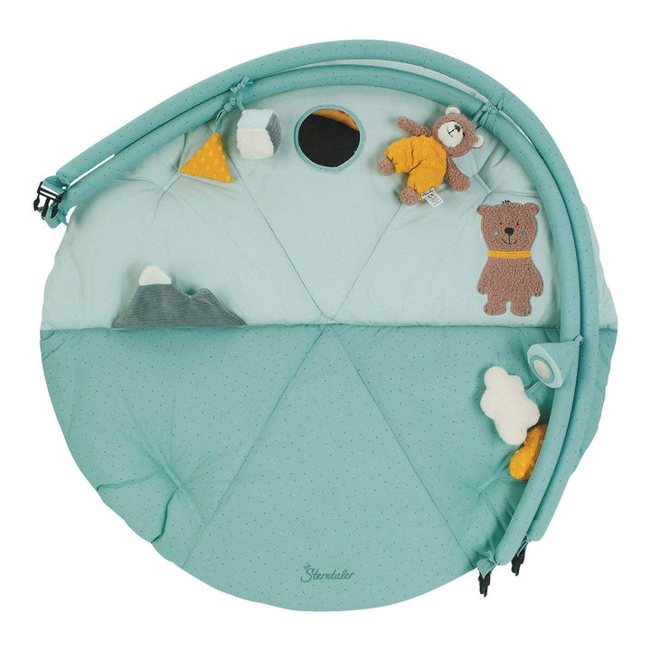 Sterntaler 9122072 Spielbogen Bär Ben, Rund, Alter: 0-18 Monate, 90 x 90 cm Ben