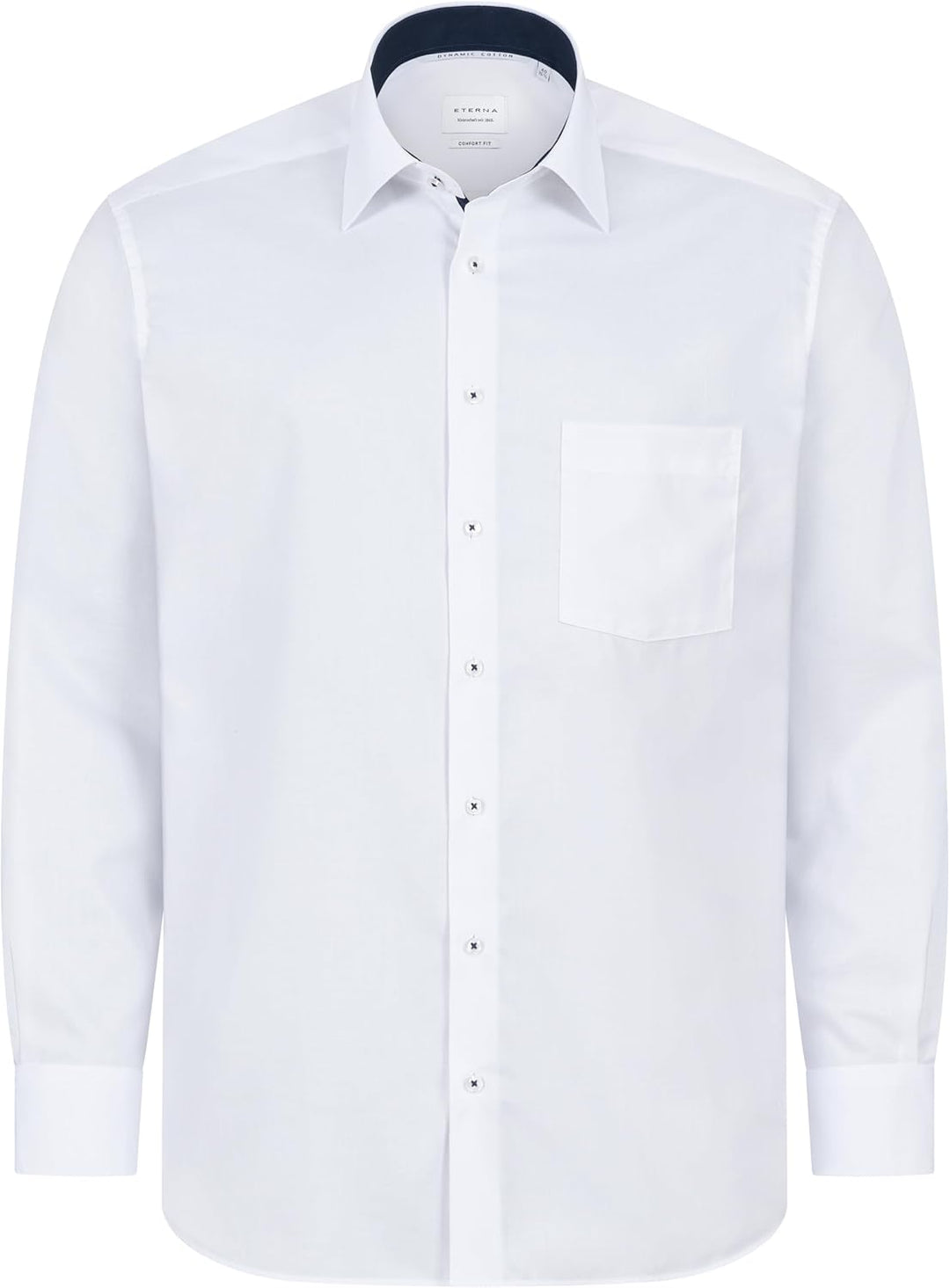 ETERNA Hemd Langarm | Comfort Fit | Bügelfrei, Knitterfrei | 100% Baumwolle 42 *´weiss´00`*, 42 *´we