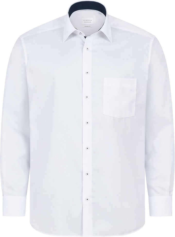 ETERNA Hemd Langarm | Comfort Fit | Bügelfrei, Knitterfrei | 100% Baumwolle 42 *´weiss´00`*, 42 *´we